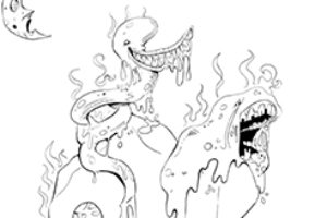 Coloring Page Print Out – Cavity Creatures!