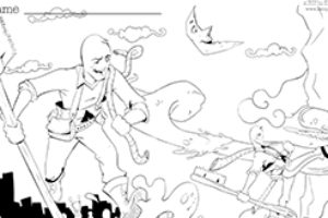 Coloring Page Print Out – Toothpaste Avenger