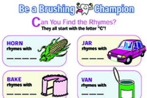 Print Out : Brushing Champion Rhymes